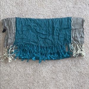 Blue and Gray Scarf